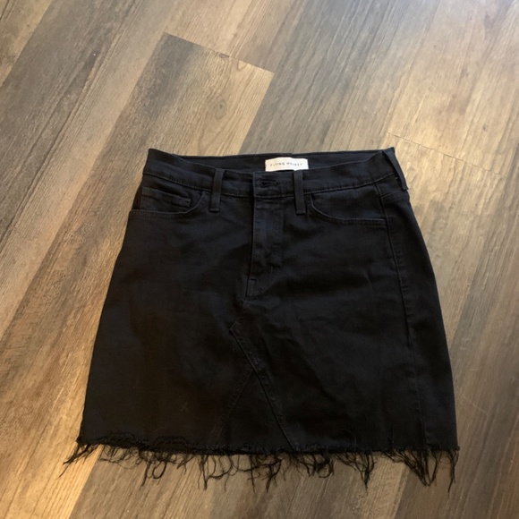 Flying Monkey stretch denim fringed mini. Worn 1x!!!!!!‎ - Picture 3 of 7